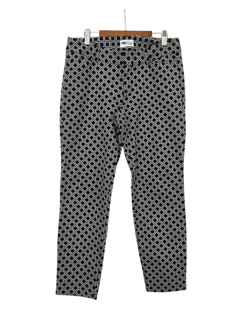 Old Navy Black & White Pixie Pants